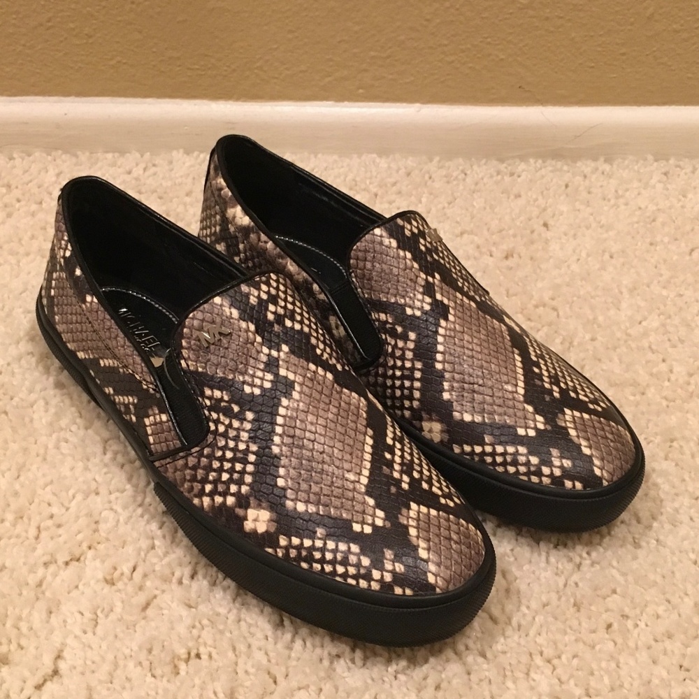 NWOT Michael Kors Snake Print Sneakers